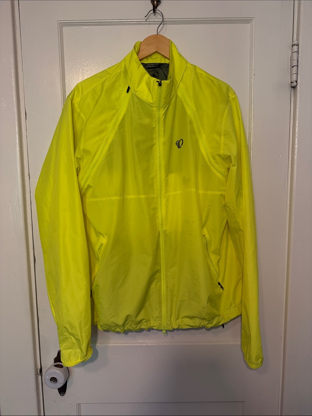 Pearl Izumi Men’s Neon Yellow Windbreaker Cycling Jacket (Convertible to Vest)